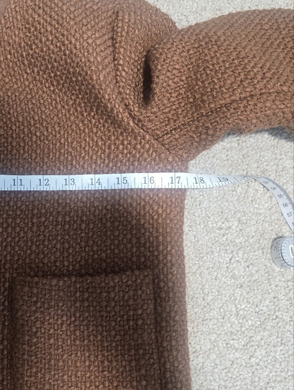 Ann Taylor Rust Brown Textured Cropped Bouclé Jacket Xxsp - Picture 8 of 8